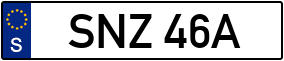 Trailer License Plate